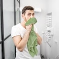 thumbnail image 3 of Utopia Towels 6 Piece Premium Hand Towels Set, 16 by 28 inches, 100% Ring Spun Cotton, Lightweight and Highly Absorbent Towels for Bathroom, Travel, Camp, Hotel, and Spa, Sage Green, 3 of 9