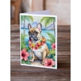 thumbnail image 2 of French Bulldog Luau Greeting Cards Pack of 8 7 in x 5 in, 2 of 3