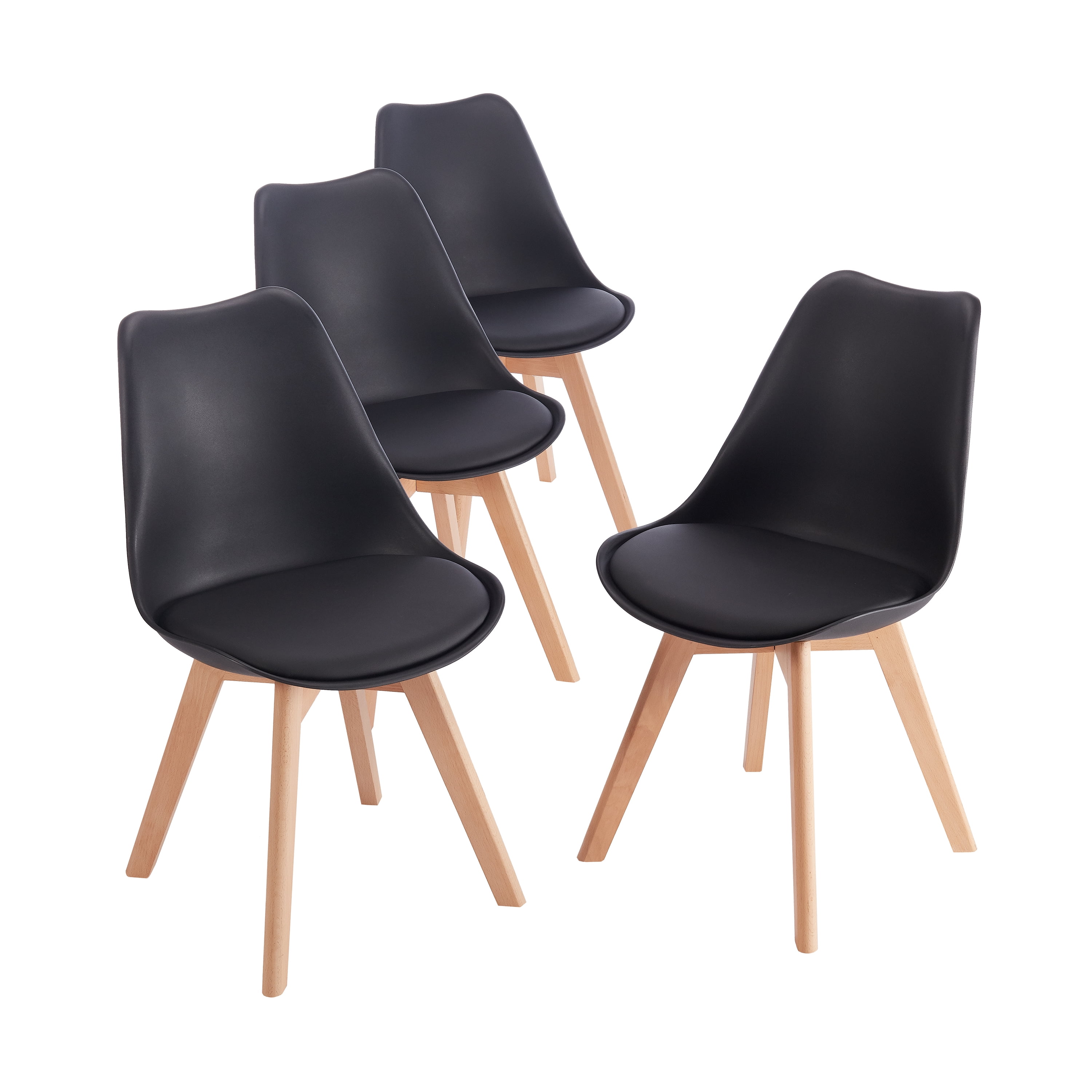 Mainstays Modern Bucket Seat Dining, Bucket Seat Dining Room Chairs