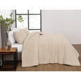 thumbnail image 5 of Brooklyn Loom Oversized Marshmallow Plush 100% Microfiber Polyester Ivory 3-Piece King Comforter Set, Solid Casual themed, Adult Bedding, OEKO-TEX Certified, 5 of 10
