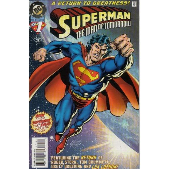 Superman: Man of Tomorrow # 1 - 1995 DC Comic Book