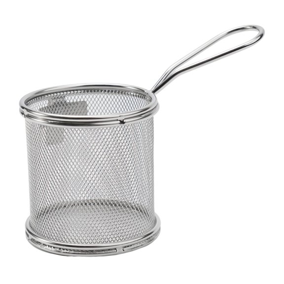 Stainless Steel Pasta Strainer with Wooden Handle for Noodles and Dumplings