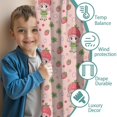 thumbnail image 3 of Blackout Kids Curtains,Strawberry Princess Pattern Childrens Insulated Curtains Set Of 2,Bedroom Essentials,Toddler Room Decor 42"x54", 3 of 5