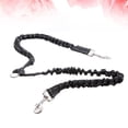 thumbnail image 2 of Miangastore Sangle Double Tête Extensible Corde Extensible Fournitures pour Animaux Chien Chiot (Noir, Taille m), 2 of 8