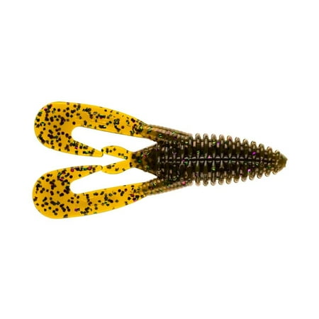 BAITFUEL Mini Kickin B-Bug Versitile Creature Bait Infused with Supercharged X55 Formula Gel 3.5-Inch Green Pumpkin Candy