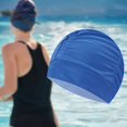 thumbnail image 1 of Gorro de Natación, Gorro de Natación, Suave para Hombres Y Mujeres, Protección para Los Oídos, Gorro de Surf para Adultos, Gorro de Natación para Comp Azul oscuro, 1 of 8
