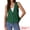 Green, variant on DARING DIVA Womens Linen Vest Loose Sleeveless Blazer Lightweight Jacket XS Beige