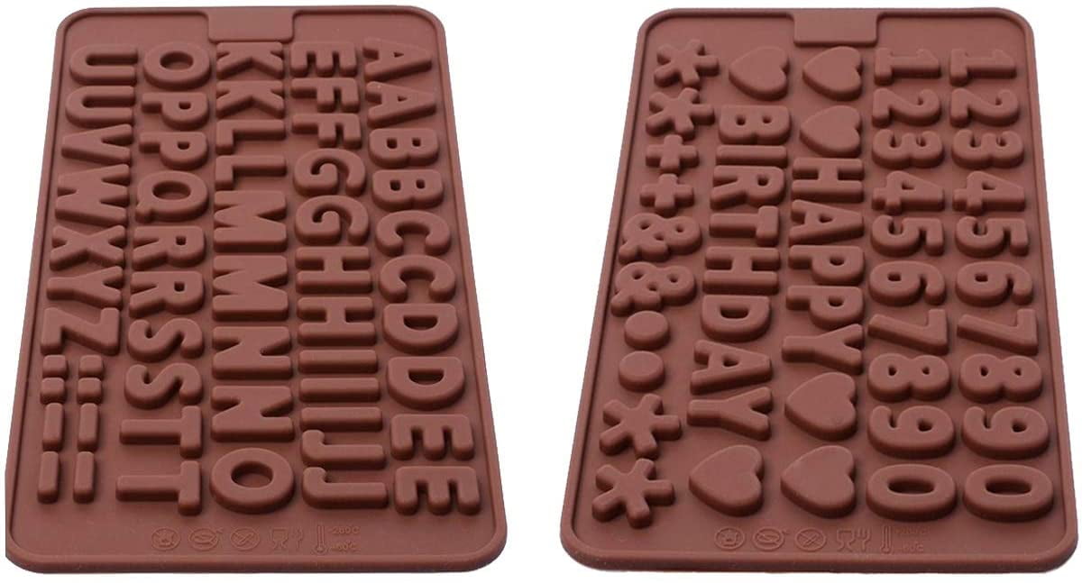 1PC Cake Decorating Tools Food Grade Silicone Chocolate Mold Letter And Number 