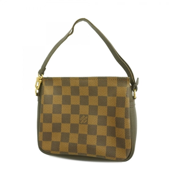 Pre-Owned Louis Vuitton Damier Truth Makeup Bag/Pouch N51982 Ebene Women's (Good)