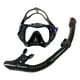 thumbnail image 2 of Máscara de buceo, gafas de natación, paquetes de snorkel antivaho Azul negro, 2 of 7