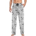 thumbnail image 4 of FREEAMG Cartoon Panda Bears Pajama Pants for Men, Men's Separate Bottoms, Comfortable Sleep Lounge Pj Pants, 4 of 7