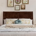 thumbnail image 3 of Pemberly Row Portland Full Sleigh Wood Headboard in Walnut, 3 of 8