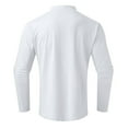 thumbnail image 4 of GrmtClth Mock Turtleneck for Men Long Sleeve Stretch Warm Undershirt 2025 Winter Slim Fit Pullover Sweater White S, 4 of 5