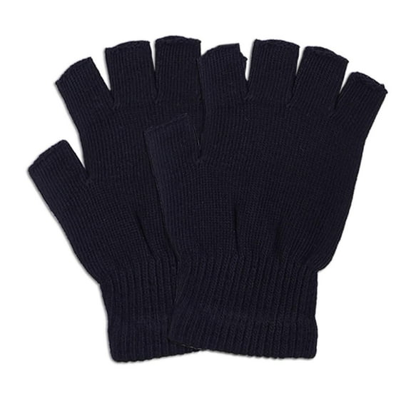 DailyWear Mens Poly Magic Gloves Fingerless 3 Pairs