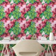 thumbnail image 2 of Ambesonne Floral Peel & Stick Wallpaper for Home, Orchids and Monstera Leaves, 13"x100", Dark Coral Rose Green, 2 of 5