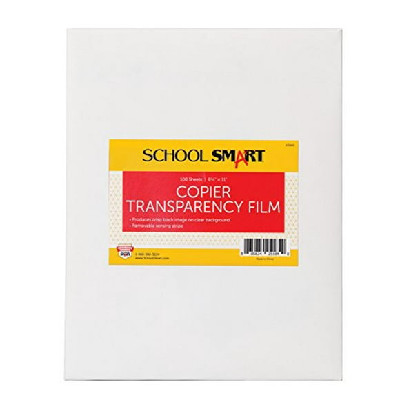 DRY-LAM LLC 79881 School Smart 8-1/2 x 11 in Copier Film with Removable Sensing Strip, Pack of 100, Transparency