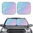 thumbnail image 2 of Haiem Fantasy Gradient Car Windshield Sun Shade (2 Pieces) Foldable Windshield Sun Shade Car Accessories for Truck SUV Pickup-Small, 2 of 7