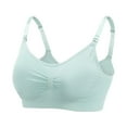 thumbnail image 2 of SkyAuks Nursing Bras, Pumping Bra Hands Free, Seamless Bras for Women, Wireless Full Coverage Push up Womens Sports Bra, Comfortable Everyday Bras, Green(XXL), 2 of 7