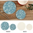 thumbnail image 4 of Pot Holders Trivets Set Cotton Potholders Set, Hot Pads Set of 2, Christmas Snowflakes Hot Pot Trivets One 9.45 Inch and One 7 Inch, 4 of 7