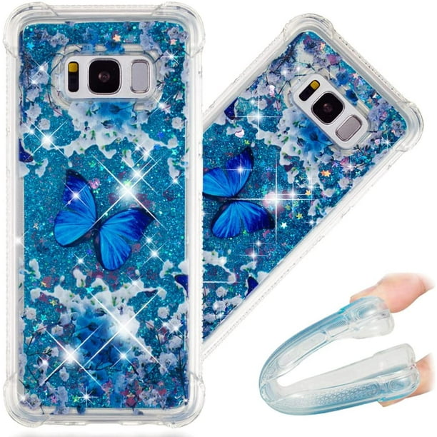 Samsung S8 Case, 3D Cute ed Glitter Liquid Sparkle Floating Luxury ...