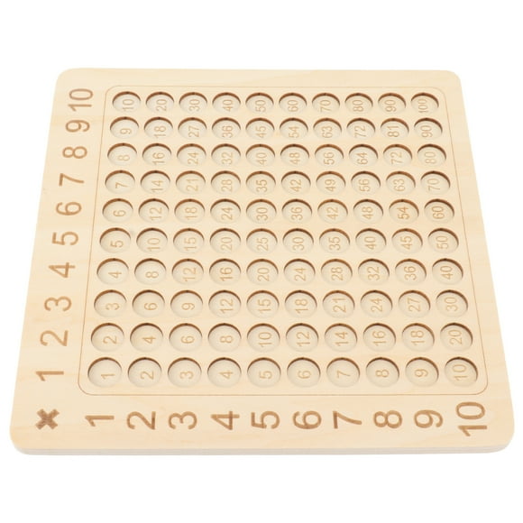 Multiplication Table, Wooden Math Multiplication Board Multiplication Game With Multiplication Cards Makes Learning Easier And More Fun, Educational Learning Game Toy For Kids Over