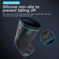 thumbnail image 3 of Bamboohart 1 Pcs Compression Knee Support Sleeve Elastic Breathable Knee Pads Brace Springs Gym Sports Protector Basketball Volleyball Run, 3 of 9