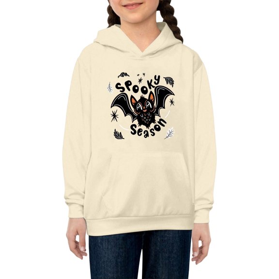 Gunia Toddler Halloween Sweatshirts For Boy Girl Hoodies Long Sleeve Pullover Casual Comfortable Soft Hooded Pocket Sweatshirt For Daily Wear Tops Clothes Beige 3-4 Years