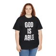 thumbnail image 5 of DJH Apparel | God Is Able Inspirational Christian Unisex T-shirt, 5 of 6
