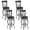 Black 30", variant on Costway Set of 2 Vintage Bar Stools Swivel Padded Seat 30'' Bistro Dining Kitchen Pub Chair High Back