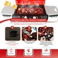 thumbnail image 3 of Greatcool Kids Play Kitchen Toys, Kids BBQ Grill Playset with Smoke Sound Light, 2-Layer Barbecue Toy with Wheels, Outdoor Play Food Toys Cooking Set for Toddlers 3-6, Birthday for Boys Girls, 3 of 7