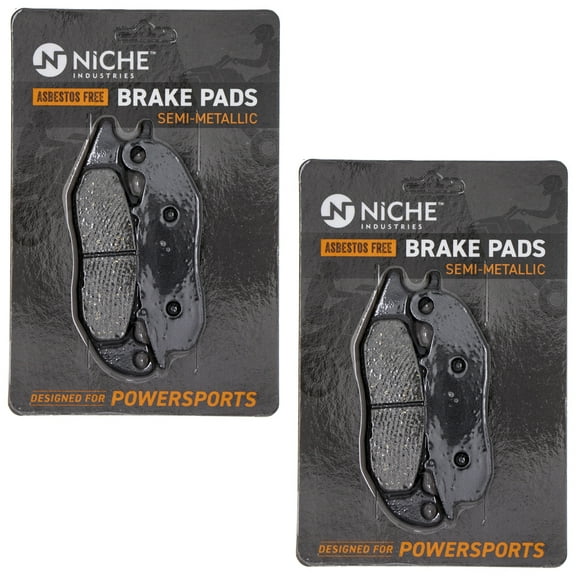 Niche Front Brake Pad Set for Honda CRF250L Semi-Metallic Motorcycle 2 Pack 519-KPA2460D