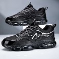 thumbnail image 5 of Running Shoes for Men Chunky Fashion Sneakers Casual Sports Tennis Walking Shoes Lace up Non Slip Breathable Mesh Workout Shoes, 5 of 7