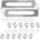 thumbnail image 5 of Soporte de ángulo de 20 piezas Agujecillo de articulación Sostenimiento Soporte de 90 grados L de madera para madera, 5 of 5