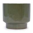 thumbnail image 6 of 3 Pieces Ceramic Flowerpot, Modern Planter for Patio, Garden or Windowsills - Antique Light Green, 6 of 13