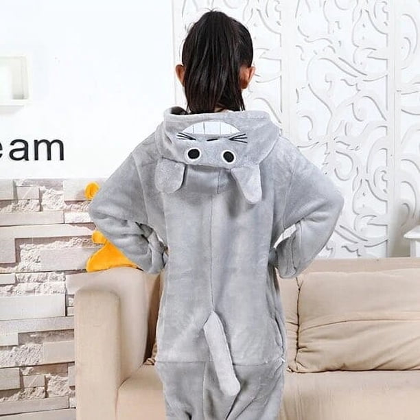 Traje de Kigurumi para niños, disfraz de conejo, elefante, murciélago, pijama de Navidad con cremallera