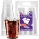 thumbnail image 1 of Berry Hip 100 Vasos de Plastico de 16 oz (473 ml) con Tapa con Boquilla Transparentes, Vasos Perfectos para Llevar Café, Chocolate, Bebidas Frias, Batidos Best Trading VTB16-2, 1 of 5