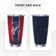 thumbnail image 3 of Taza térmica duradera de acero inoxidable 304 con tapa y pajita con temática del equipo de fútbol Patriots Taza térmica de acero inoxidable de 20 oz Taza para automóvil Adecuada para bebidas frías y, 3 of 8