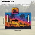 thumbnail image 5 of Psesaysky Universal Golf Cart Seat Covers for EZGO, Breathable Golf Seat Blanket with 4 Pockets and Handle Fits for Yamaha, Club Car and Other 2 Person Seats (Watercolor Tropical Palm Tree), 5 of 8