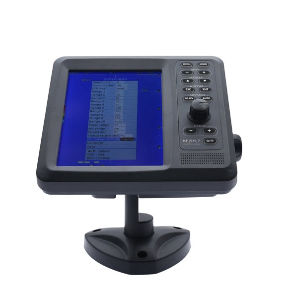 Geloo Fish Finder for Boats Portable GPS Fishfinder 7 Inch Color LCD Display