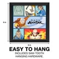 thumbnail image 6 of (2 pack) Silver Buffalo Avatar: The Last Airbender Character Icon Grid Gel Coat 6" x 6" Framed MDF Modern Wall Art, 6 of 7