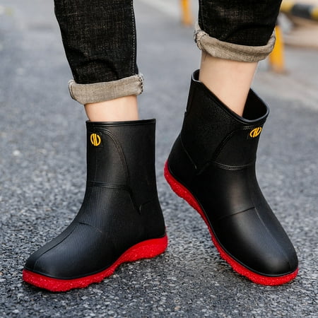 

Men‘s Outdoor Rubber Rain Boots Lightweight Comfortable Sport Walking Shoes For Trekking Running Working