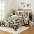 thumbnail image 6 of Jungalow Hypnotic Black 3-Piece 100% Cotton Quilt Set, King, 6 of 8