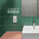 thumbnail image 2 of Jabonera de baño de 2 piezas: bandeja de jabón de pared con drenaje automático, sin necesidad de taladrar, organizador de baño que ahorra espacio, ideal para ducha, bañera y fregadero de cocina., 2 of 7