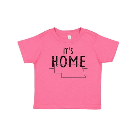

Inktastic It s Home- State of Nebraska Outline Distressed Text Gift Baby Boy or Baby Girl T-Shirt