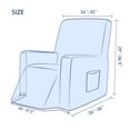 thumbnail image 3 of Subrtex Recliner Chair Cover Stretch Recliner Slipcover Lazy Boy Covers For Furniture Protector Rocker Sofa Cover With Side Pocket (Recliner Steel Blue), 3 of 5