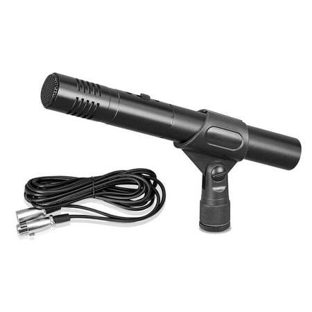 Pyle PDMIC45 - Small Diaphragm Microphone, Electret Condenser Mic with 20' ft. XLR Cable & (Best Small Diaphragm Condenser Mic)