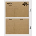 thumbnail image 3 of Inkdotpot 4x6 Inch Recipe Cards (Set of 50) , Thick Double Sided Premium Card Stock- Modern Style Kraft Recipe Notecards for Weddings- Bridal- Baby Shower - owl Theme, 3 of 6