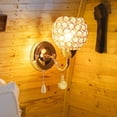 thumbnail image 5 of wall of crystal Sconces, Modern Sconces ing with Hanging , Wall Mount Lamp Bedside Wall Lamp Wall Decor for Bedroom - Pull Switch, 5 of 9
