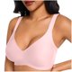thumbnail image 1 of Ropa Interior Transpirable para Mujeres Sujetador Delgado de Tamaño Grande sin Bordes Reunión Diseño Ropa Interior Inalámbrica Diaria Cómoda, 1 of 6