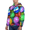 thumbnail image 3 of Bingfone Colorful Easter Eggs1 Men'S Drawstring Hoodie Long Sleeve Pocket Sweatshirts-Small, 3 of 9